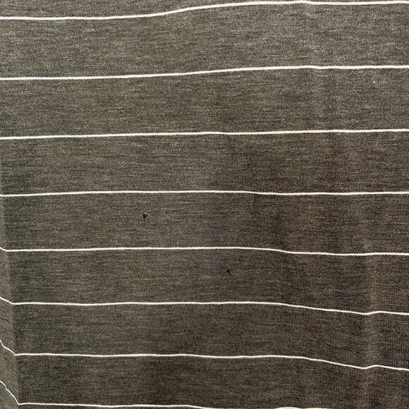 Lululemon Womens 2 Dark Heather Gray Striped Love Crew Neck Short Sleeve TShirt - Picture 5 of 5